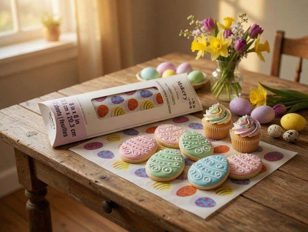 Makery Easter Parchment Sheets (12 Sheets, 8x8 in)